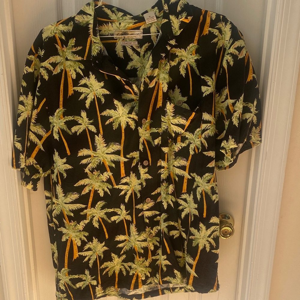 Tropical Palm Tree Print Men's Shirt